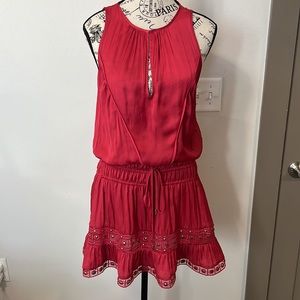 Ramy Brooke red silk dress‼️